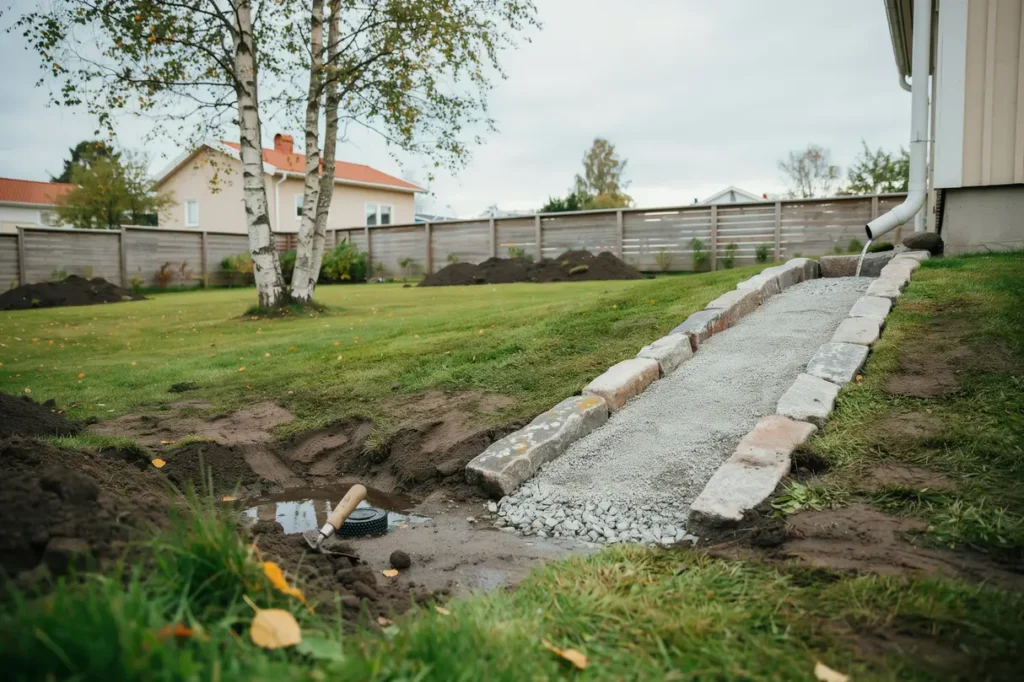 planera infiltration p villatomten s hanterar du regnvatten utan versv mning och on diga markskador