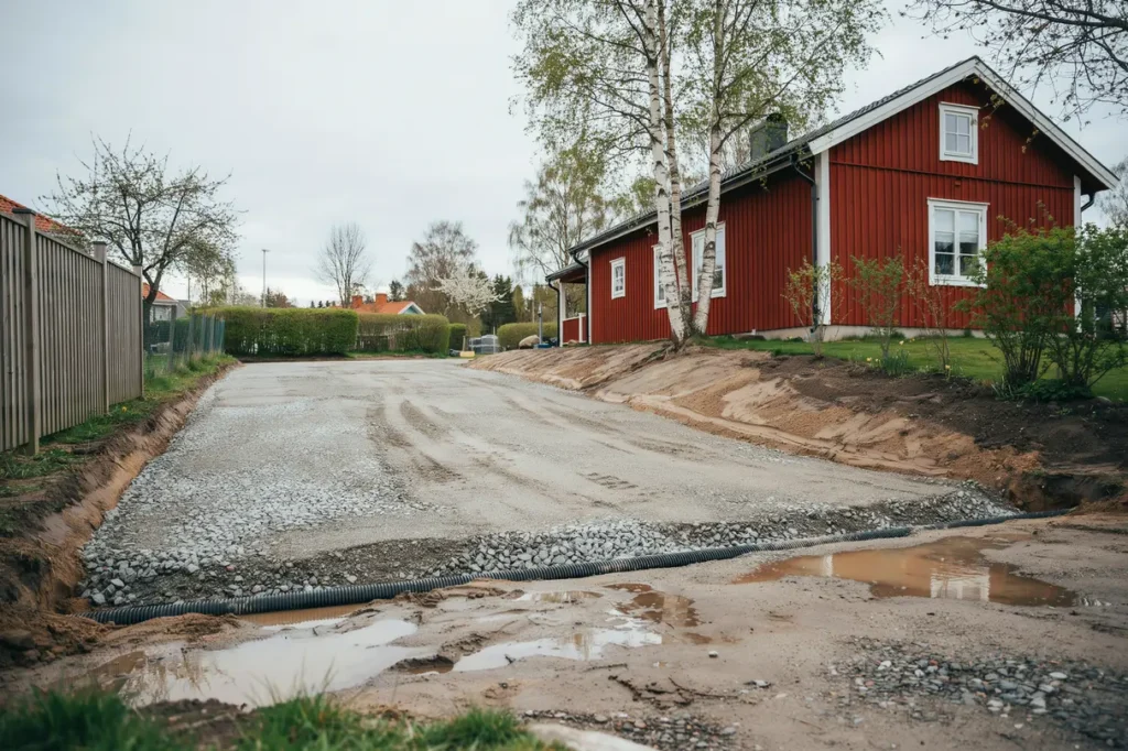 s f rbereder du tomten f r carport eller garage markarbete b righet och avvattning fr n start