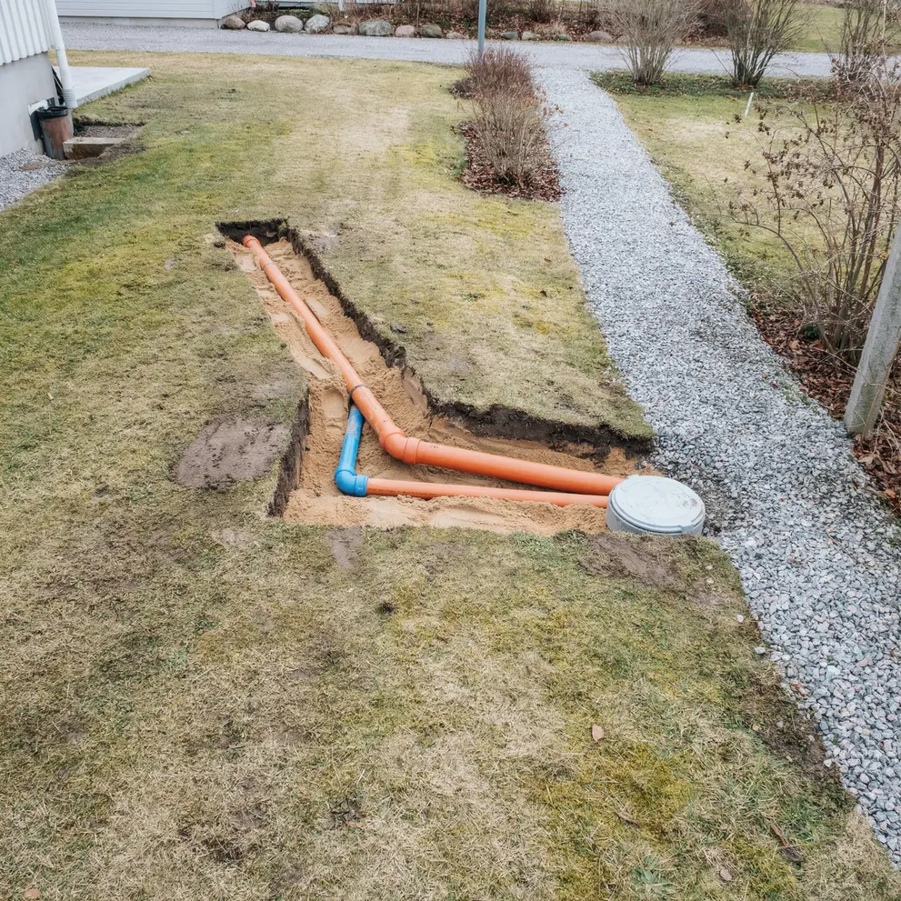 koppla kommunalt vatten avlopp huddinge stockholm
